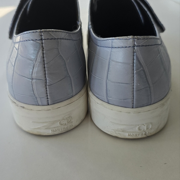 👟 ZCD Montreal Baby Blue Crocodile Trainers - Picture 11 of 12